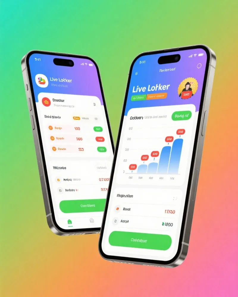 汽车彩票 App Interface